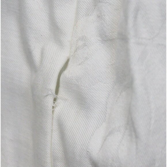 Vtg 1980s Espirit Dress Women White on White Tank Summer Wine Grapes Leaves Vine - Picture 11 of 14